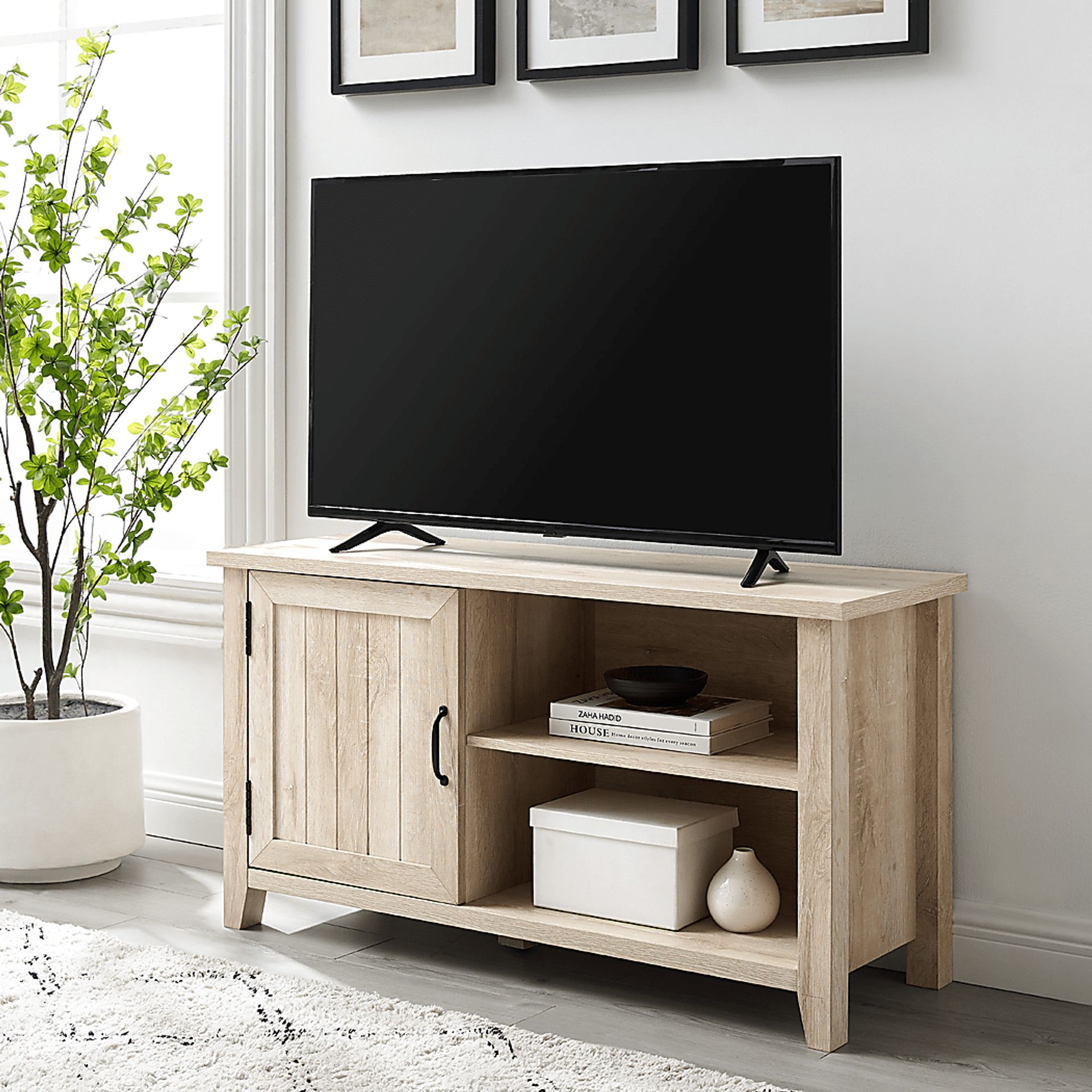 Blazyk White 44 in. Console - Image 4