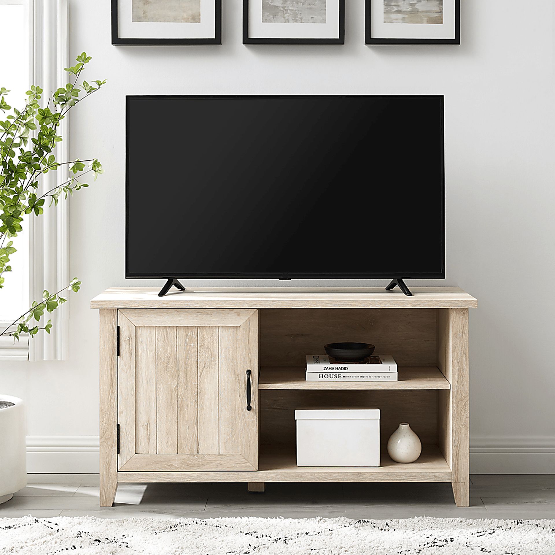 Blazyk White 44 in. Console - Image 5