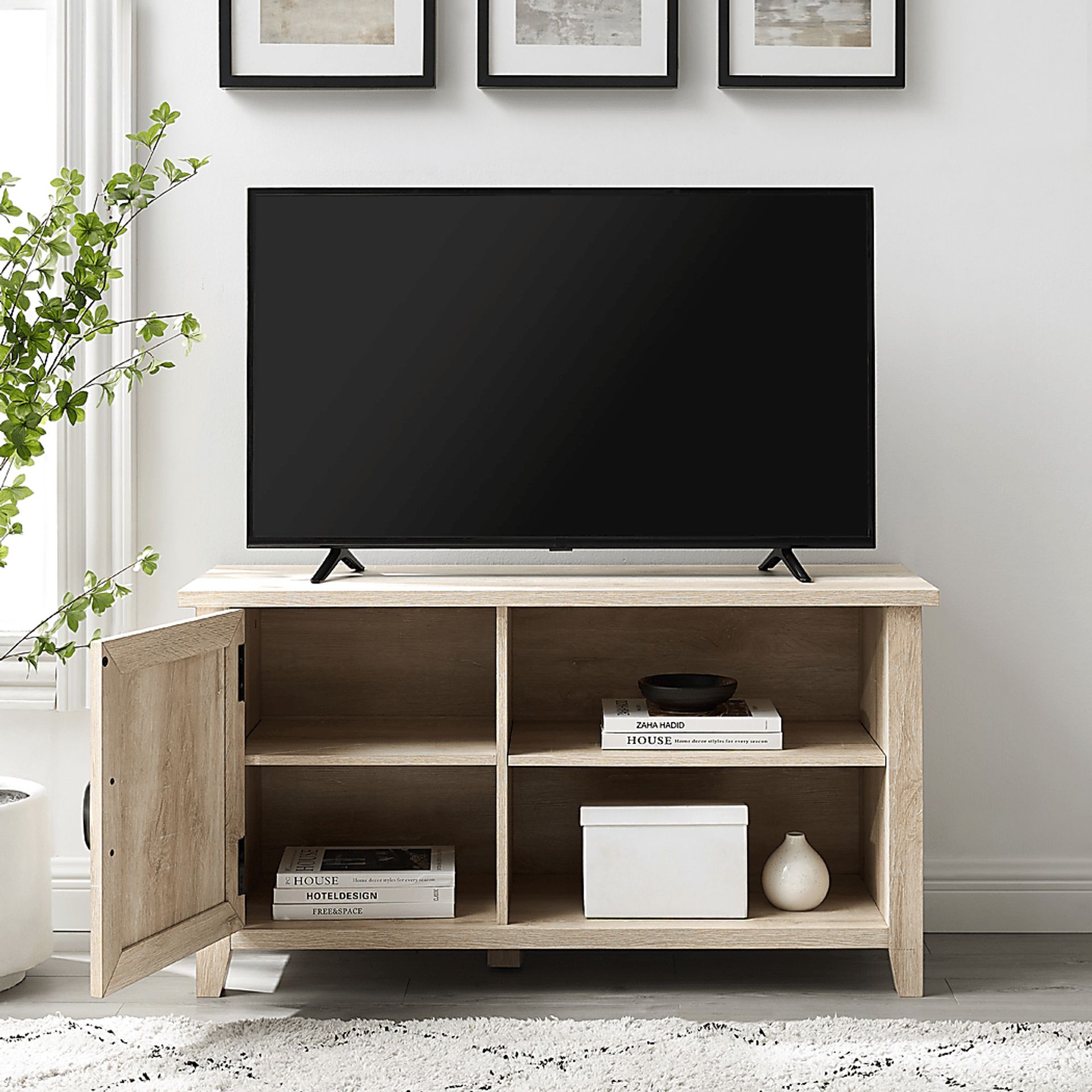Blazyk White 44 in. Console - Image 6