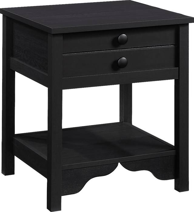 Blighton Black Nightstand - Thumbnail - Image 1