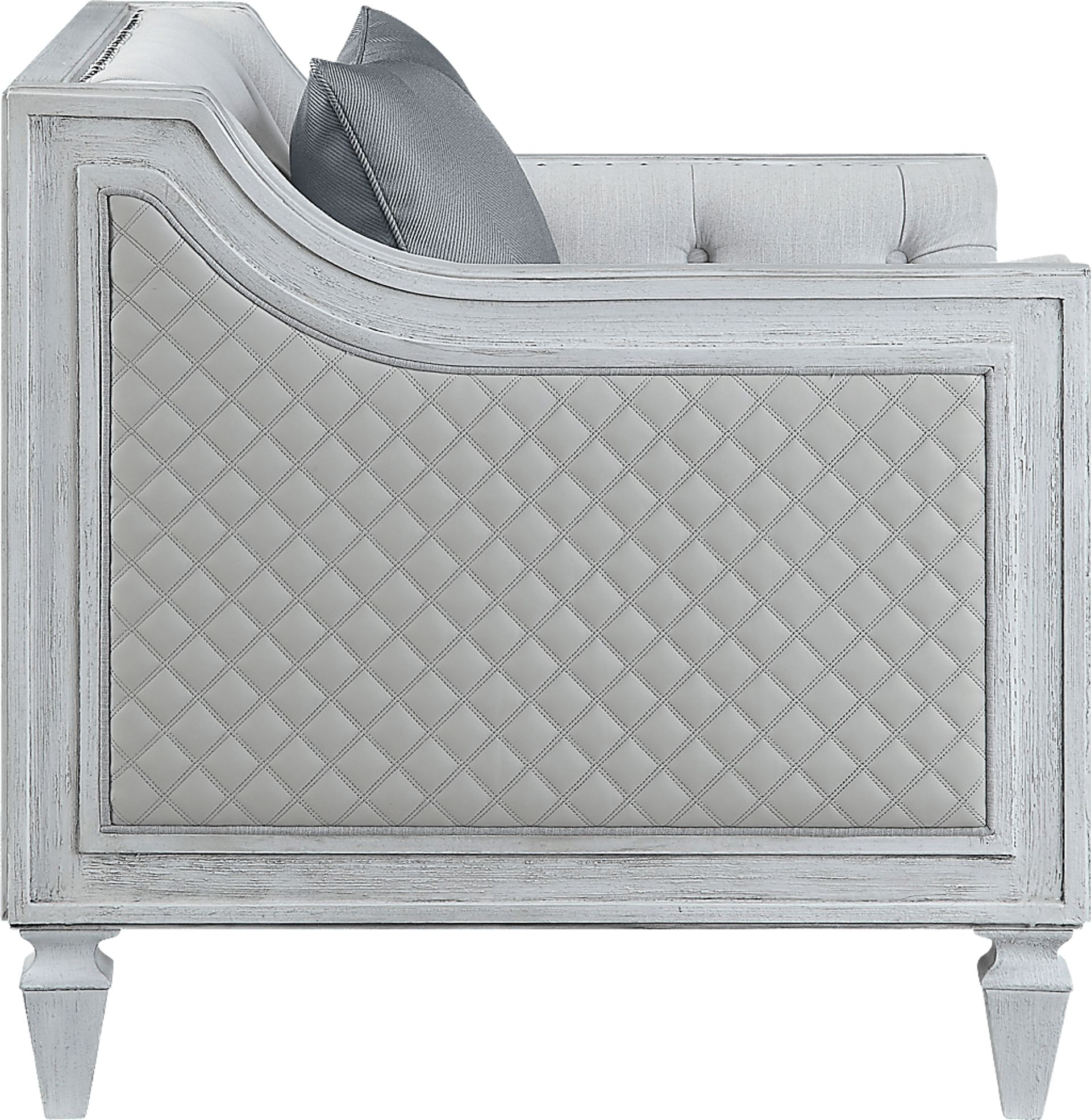 Blinn Light Gray Accent Chair with Pillow - Image 4