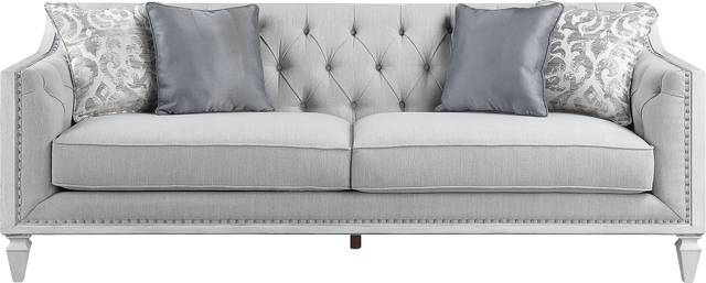 Blinn Light Gray Sofa with Four Pillows - Thumbnail - Image 3