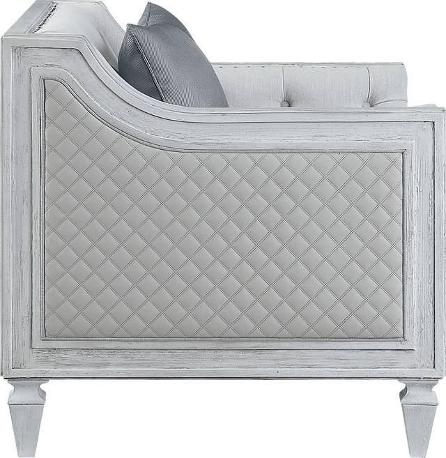 Blinn Light Gray Sofa with Four Pillows - Thumbnail - Image 4