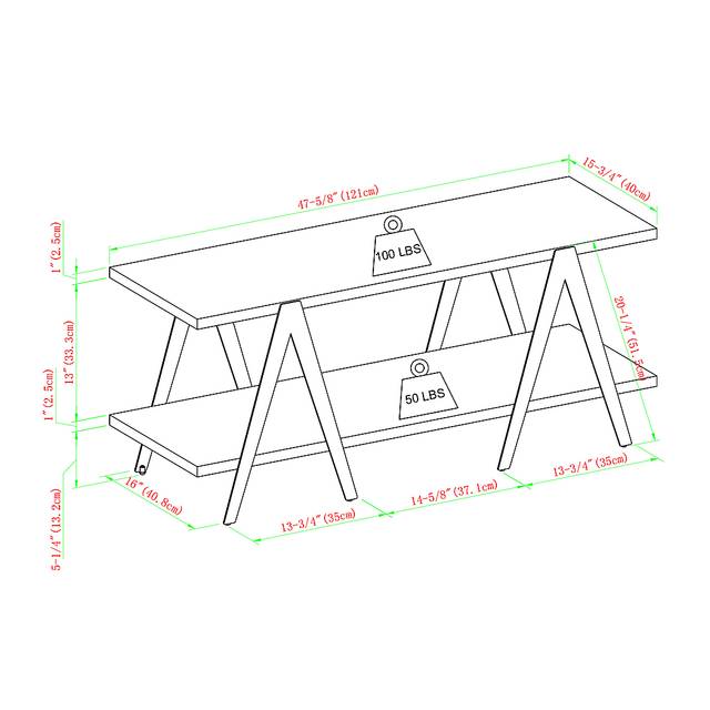 Blissfield Brown 48 in. Console - Thumbnail - Image 6