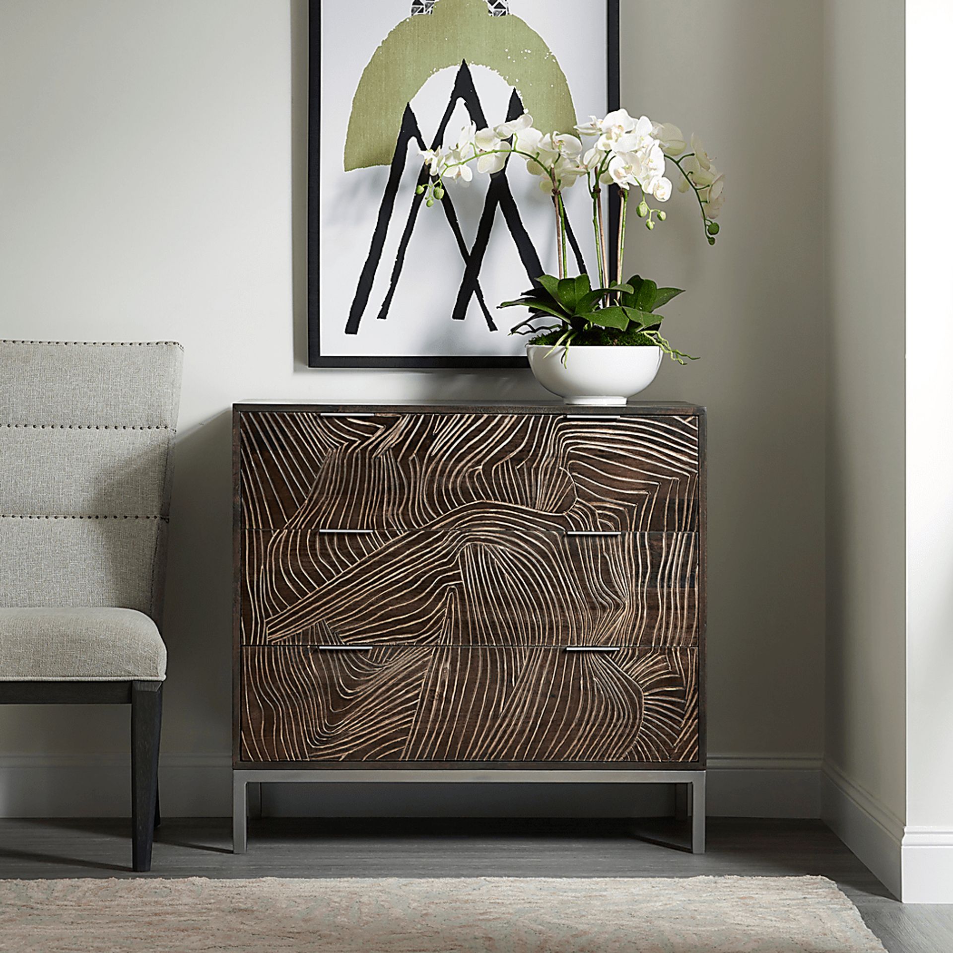 Blizzart Brown Accent Cabinet - Image 2