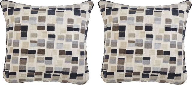 Blocks Indigo Pillow, Set of Two - Thumbnail - Image 1