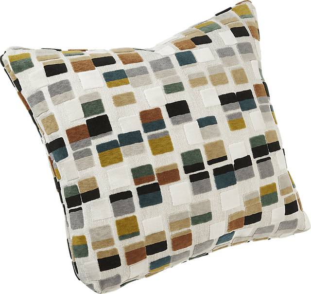 Blocks Olive Pillow, Set of Two - Thumbnail - Image 3
