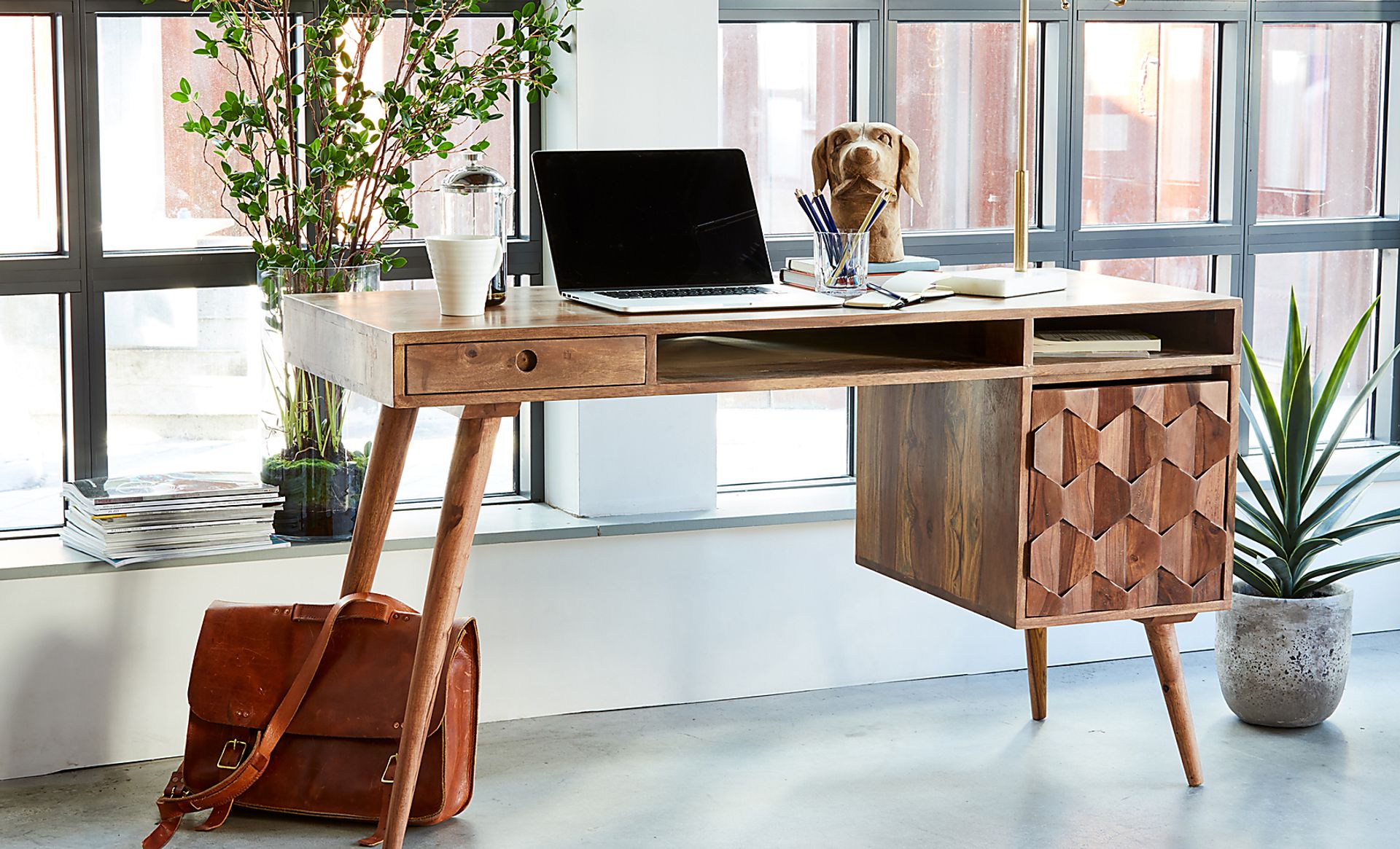 Bloomberry Brown Desk - Image 9