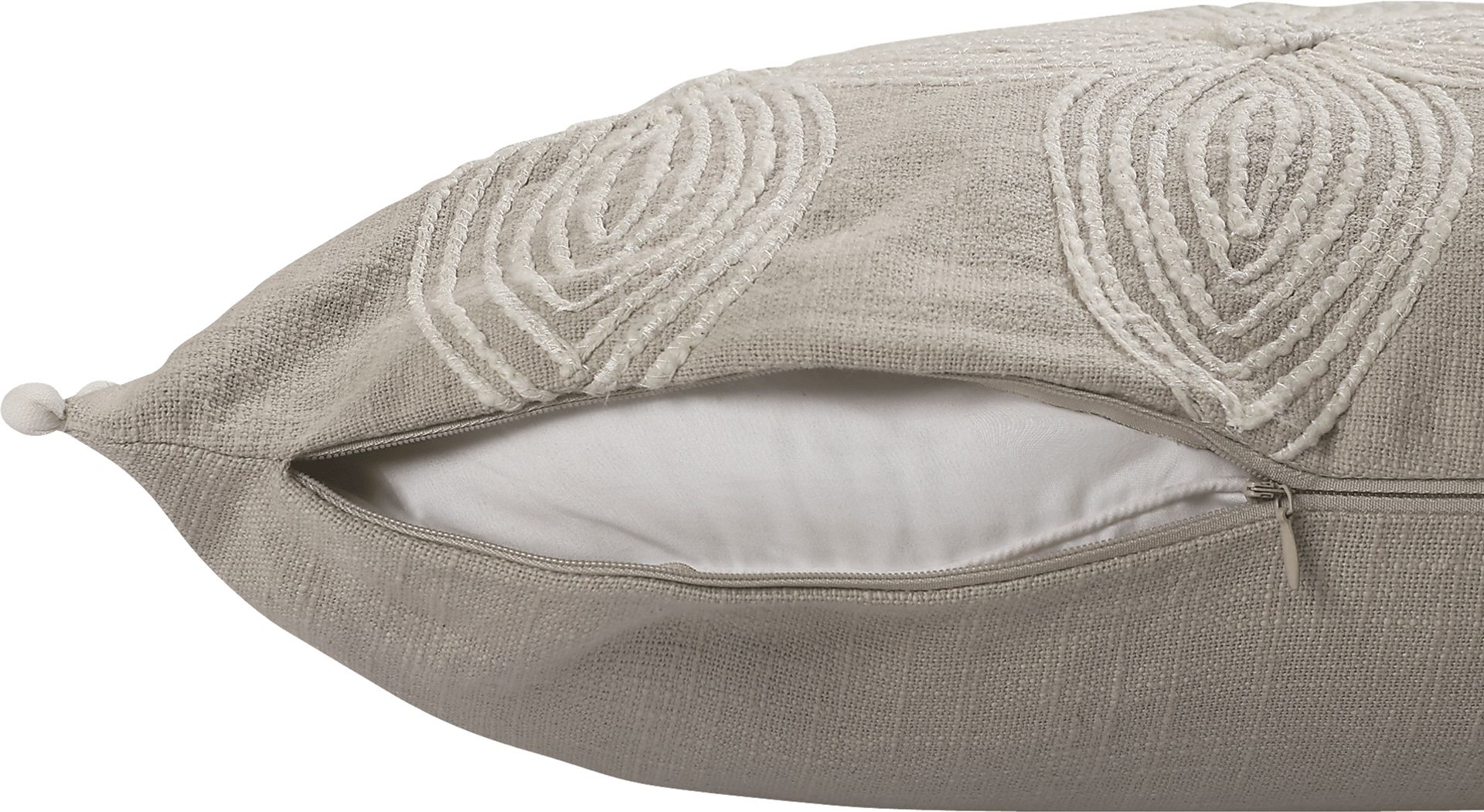 Bloomdes Beige Lumbar Pillow - Image 2
