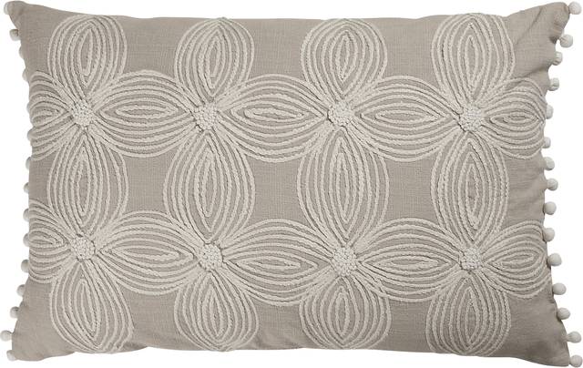 Bloomdes Beige Lumbar Pillow - Thumbnail - Image 1