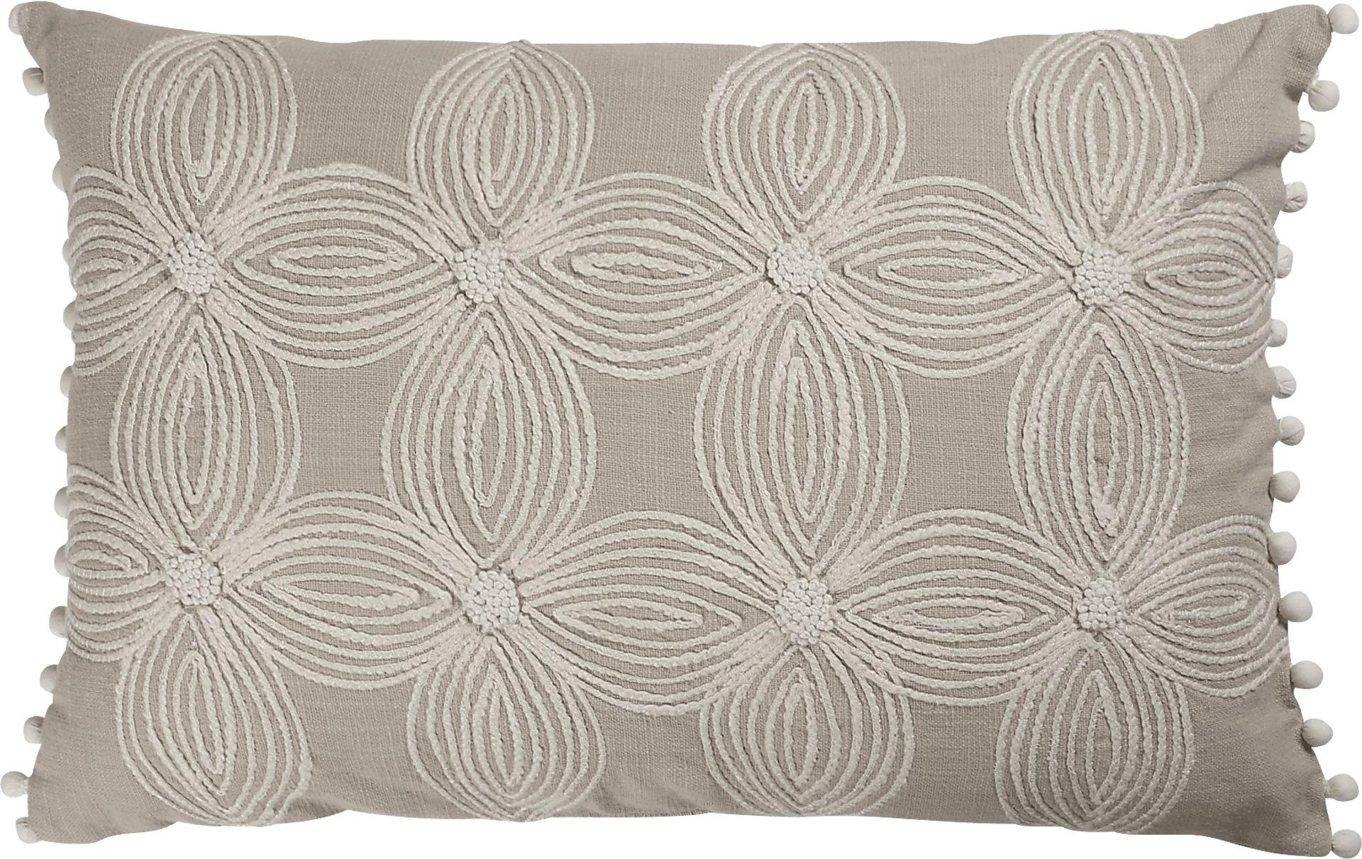 Bloomdes Beige Lumbar Pillow - Image 1