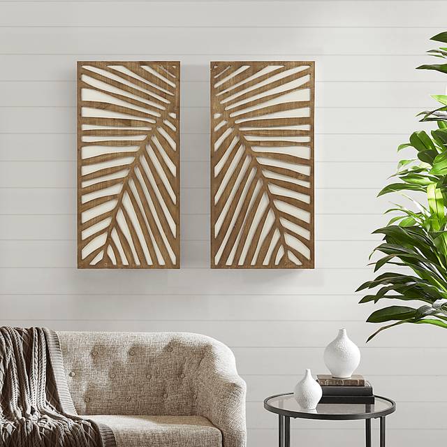 Bloomfields Brown Wall Decor, Set of 2 - Thumbnail - Image 3