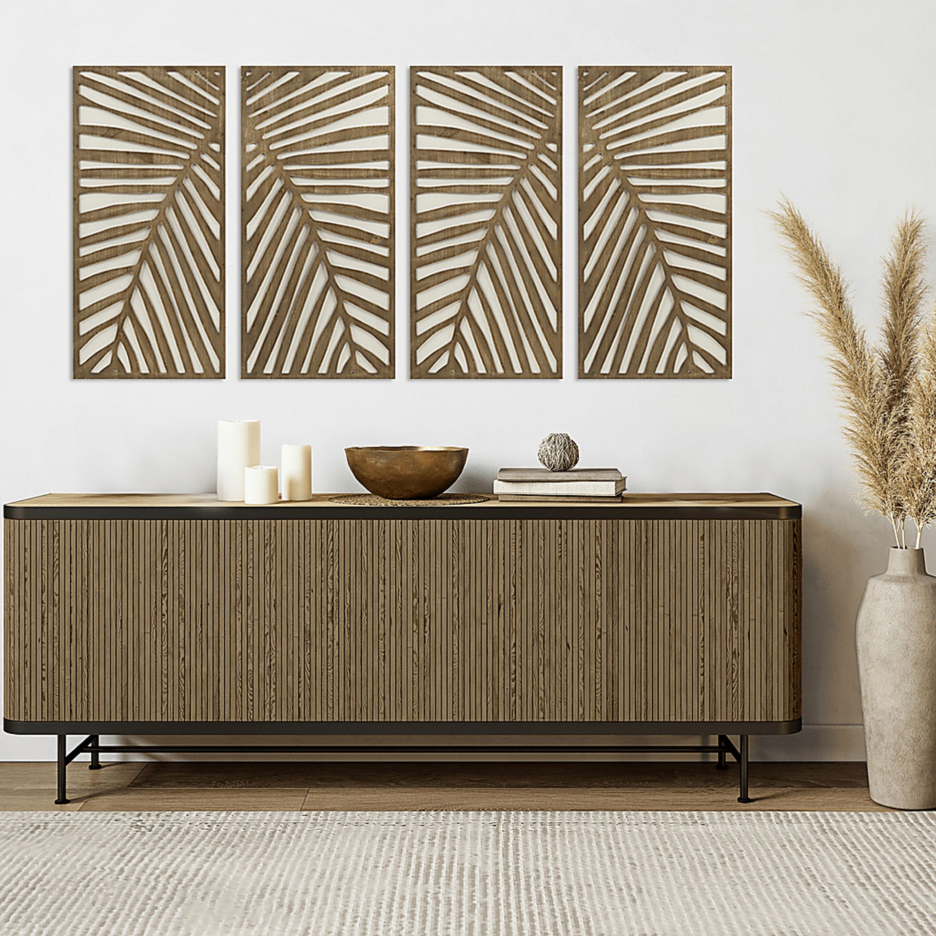 Bloomfields Brown Wall Decor, Set of 2 - Image 5
