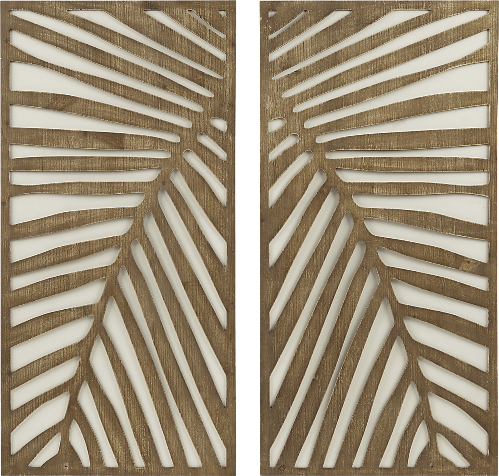 Bloomfields Brown Wall Decor, Set of 2 - Image 1