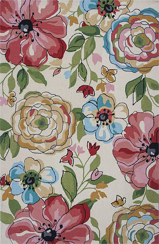 Kids Blooming Blast Multi 3'3 x 5'3 Rug - Thumbnail - Image 1