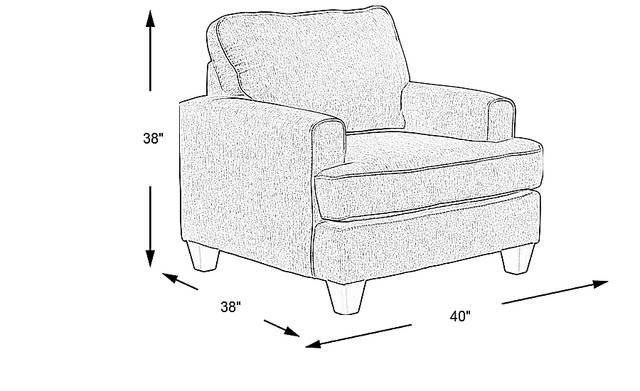 Dimension Image. Please refer to the Dimension Tab on this page for dimension details.