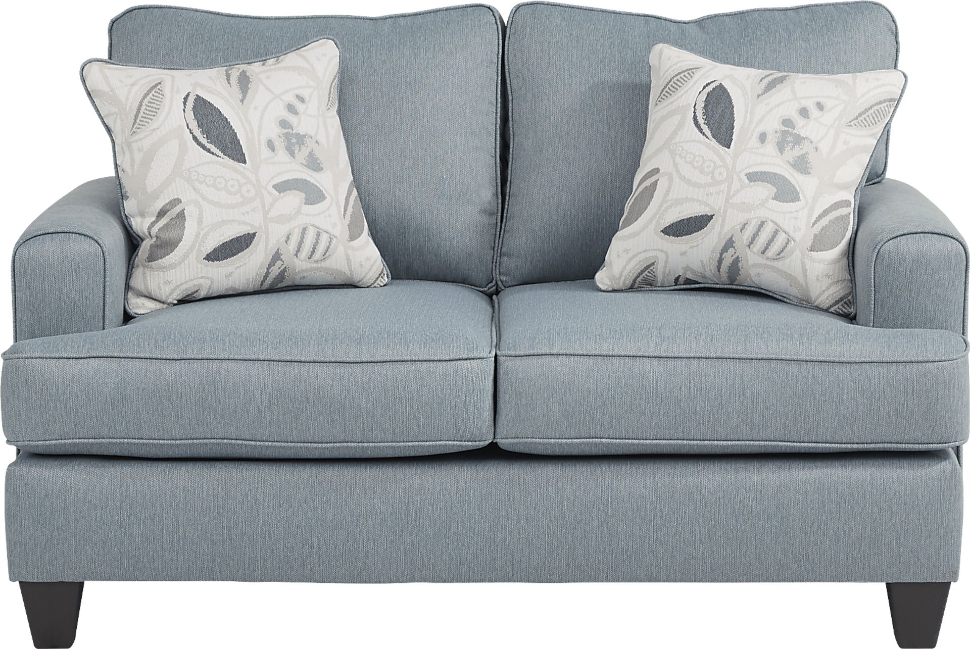 Blooming Grove Aqua 7 Pc Living Room with Gel Foam Sleeper Sofa - Image 3
