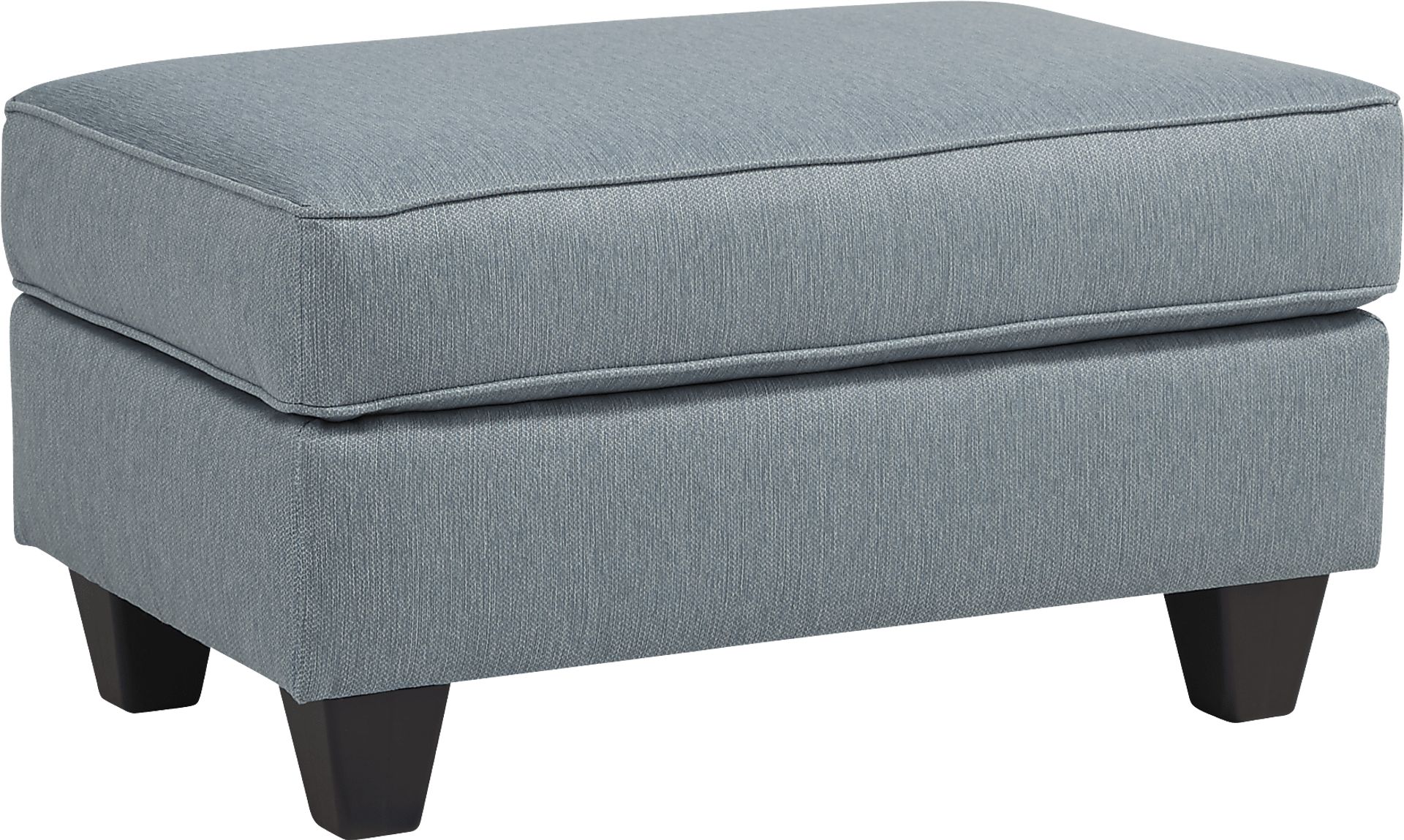 Blooming Grove Aqua Ottoman - Image 1