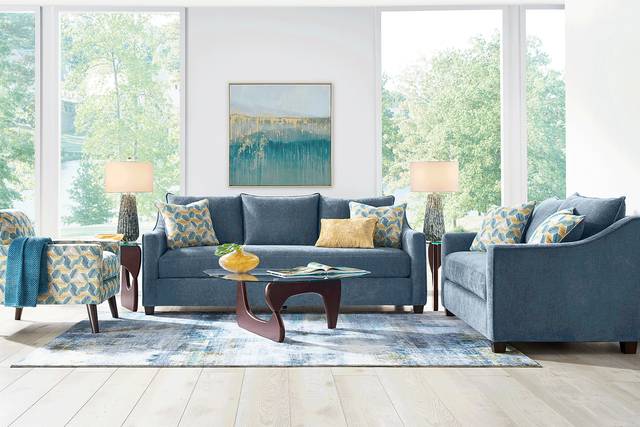 Bloomington Denim Loveseat - Thumbnail - Image 2