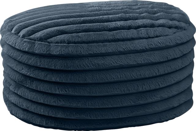 Blossi Blue Large Pouf - Thumbnail - Image 1