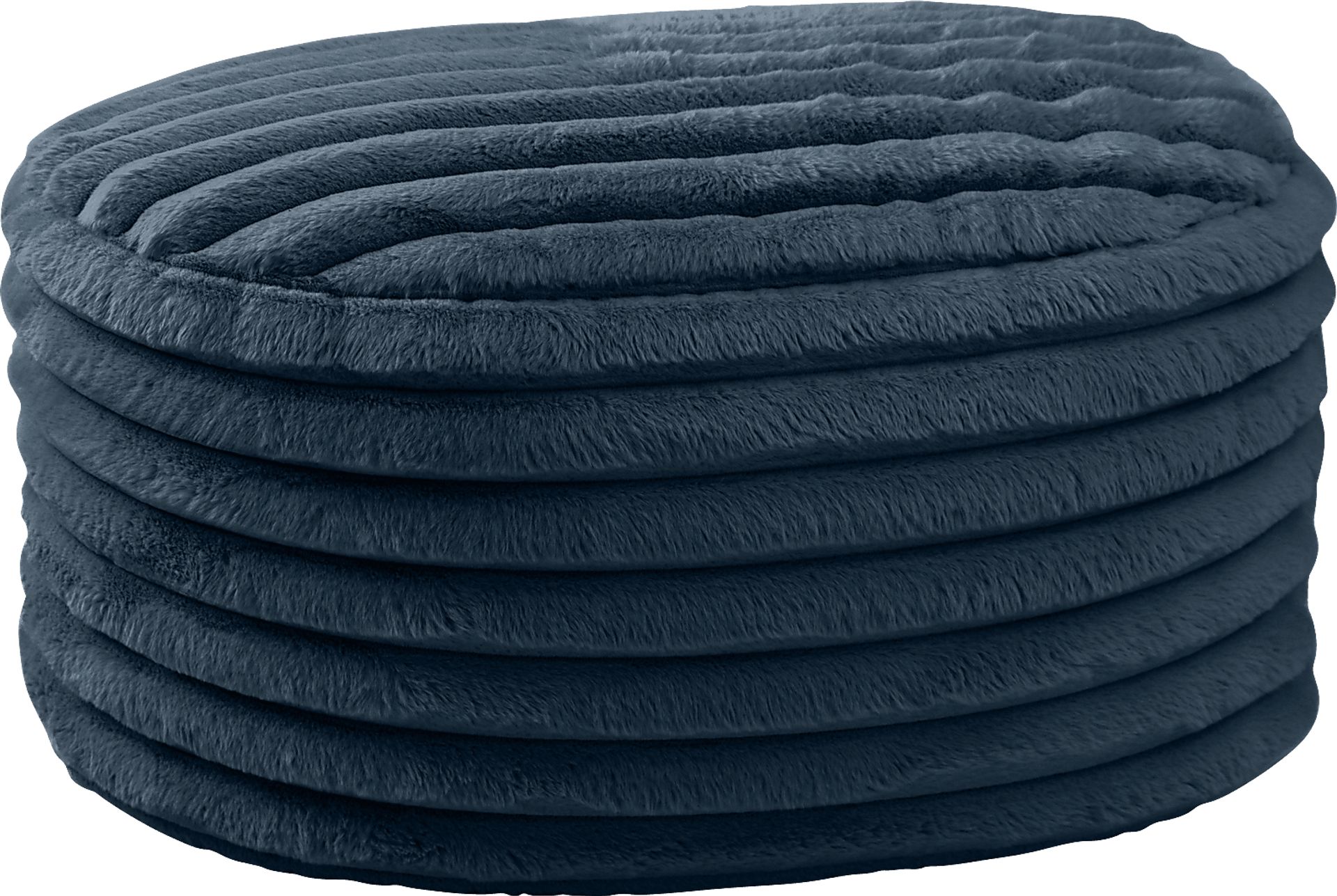 Blossi Blue Large Pouf - Image 1