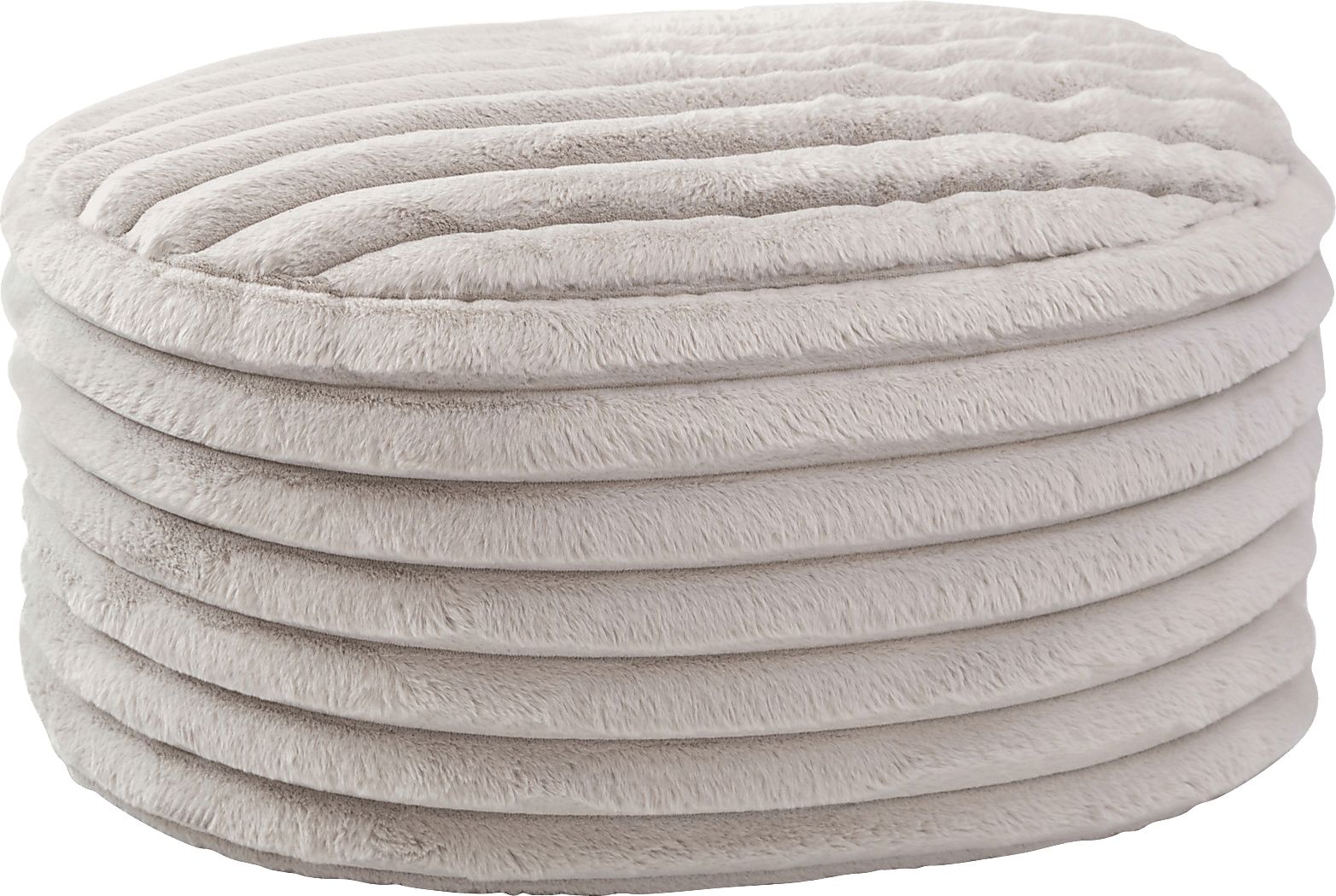 Blossi Gray Large Pouf