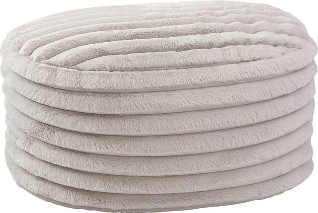 Blossi Gray Large Pouf - Thumbnail - Image 1