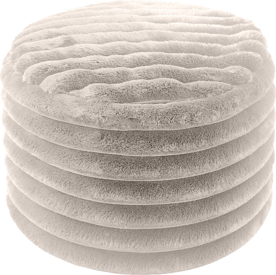 Blossi Gray Pouf