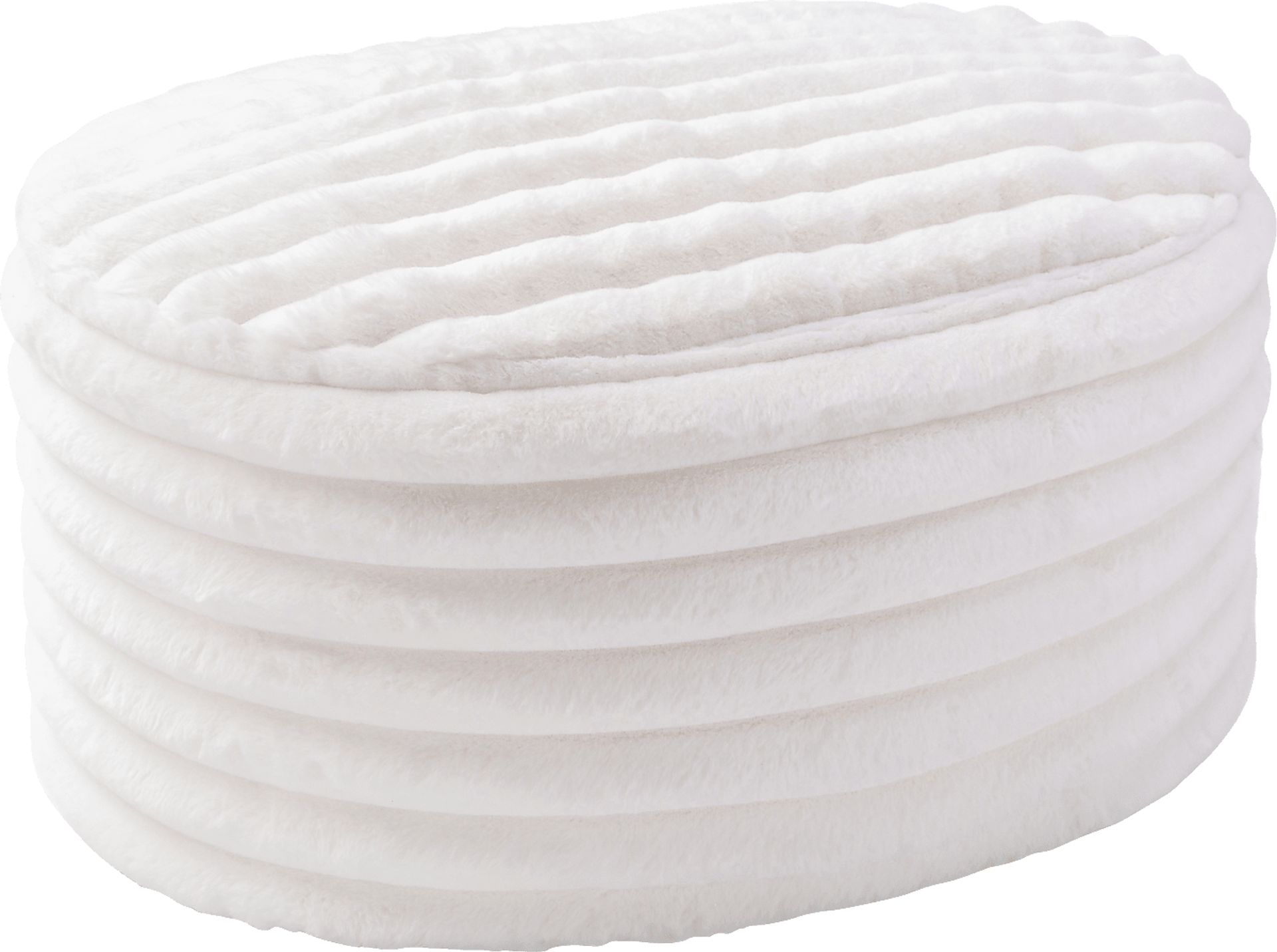 Blossi Ivory Large Pouf - Image 1