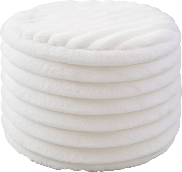Blossi Ivory Pouf - Thumbnail - Image 1