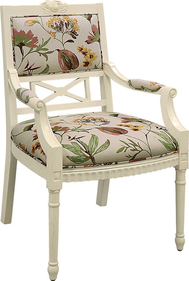 Blossom Cream Accent Chair - Thumbnail - Image 1