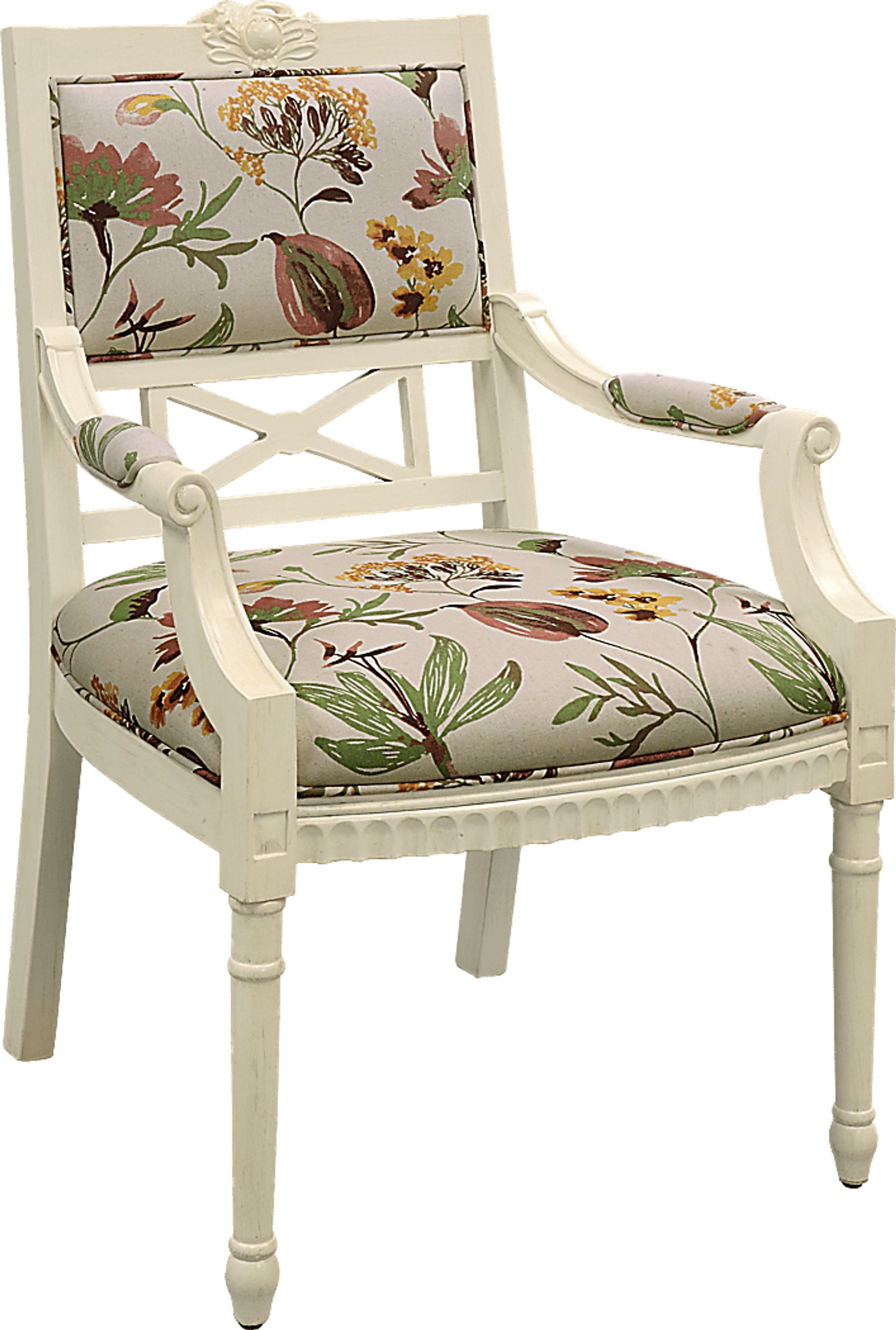 Blossom Cream Accent Chair - Image 1