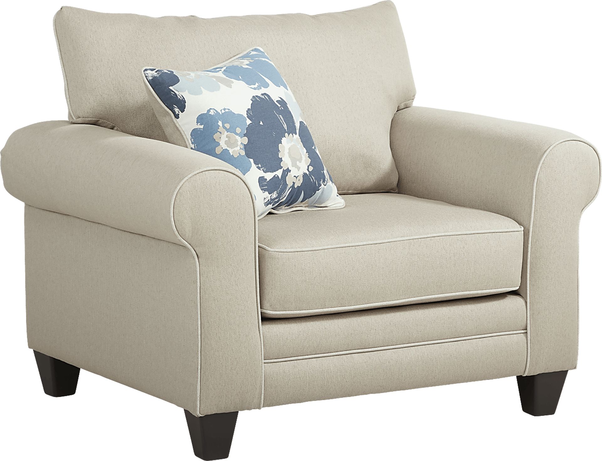Blossom Fields Beige Chair - Image 1