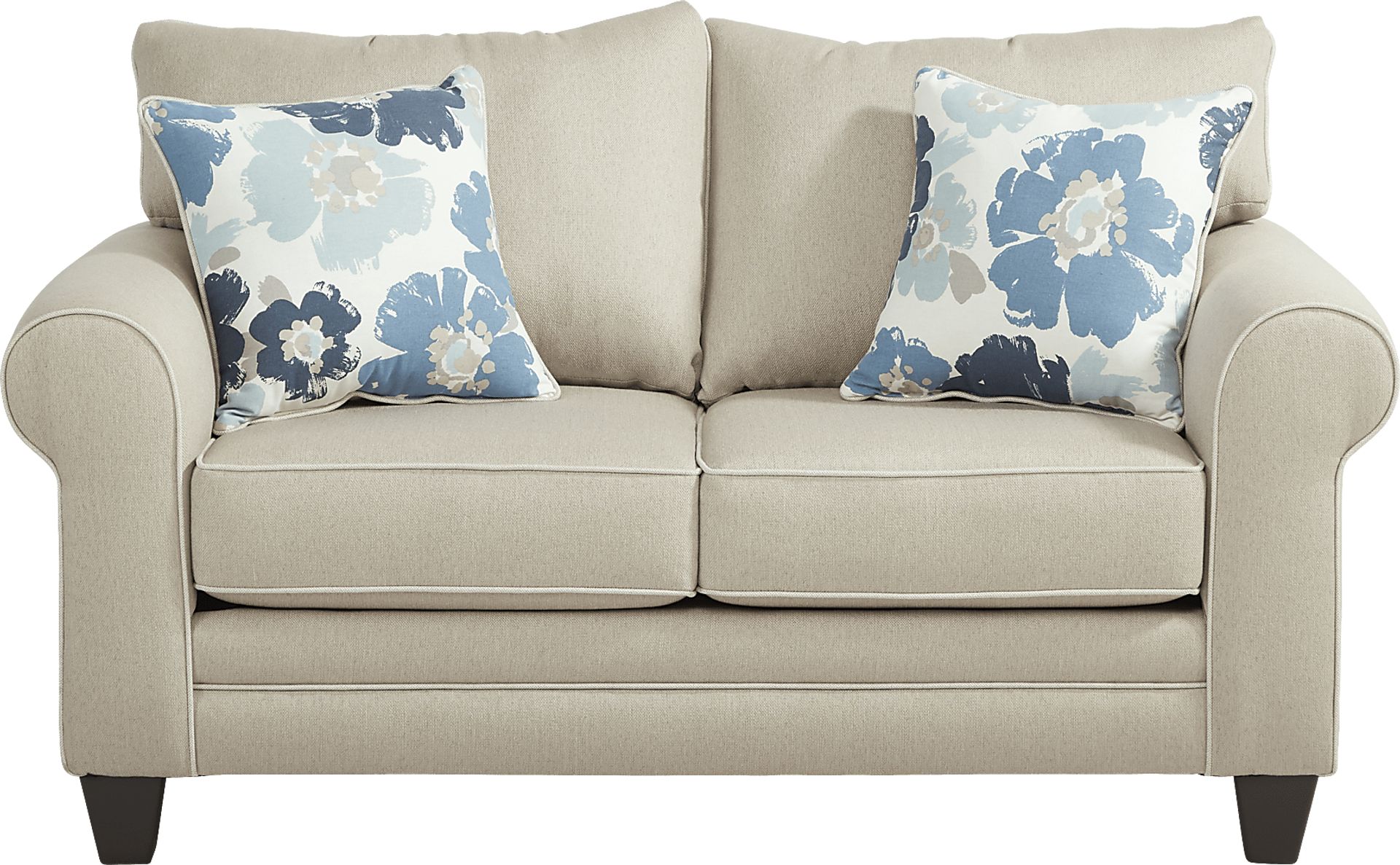 Blossom Fields Beige Loveseat - Image 1