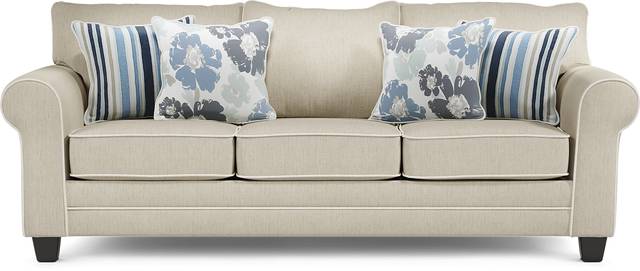 Blossom Fields Beige Sofa - Thumbnail - Image 1