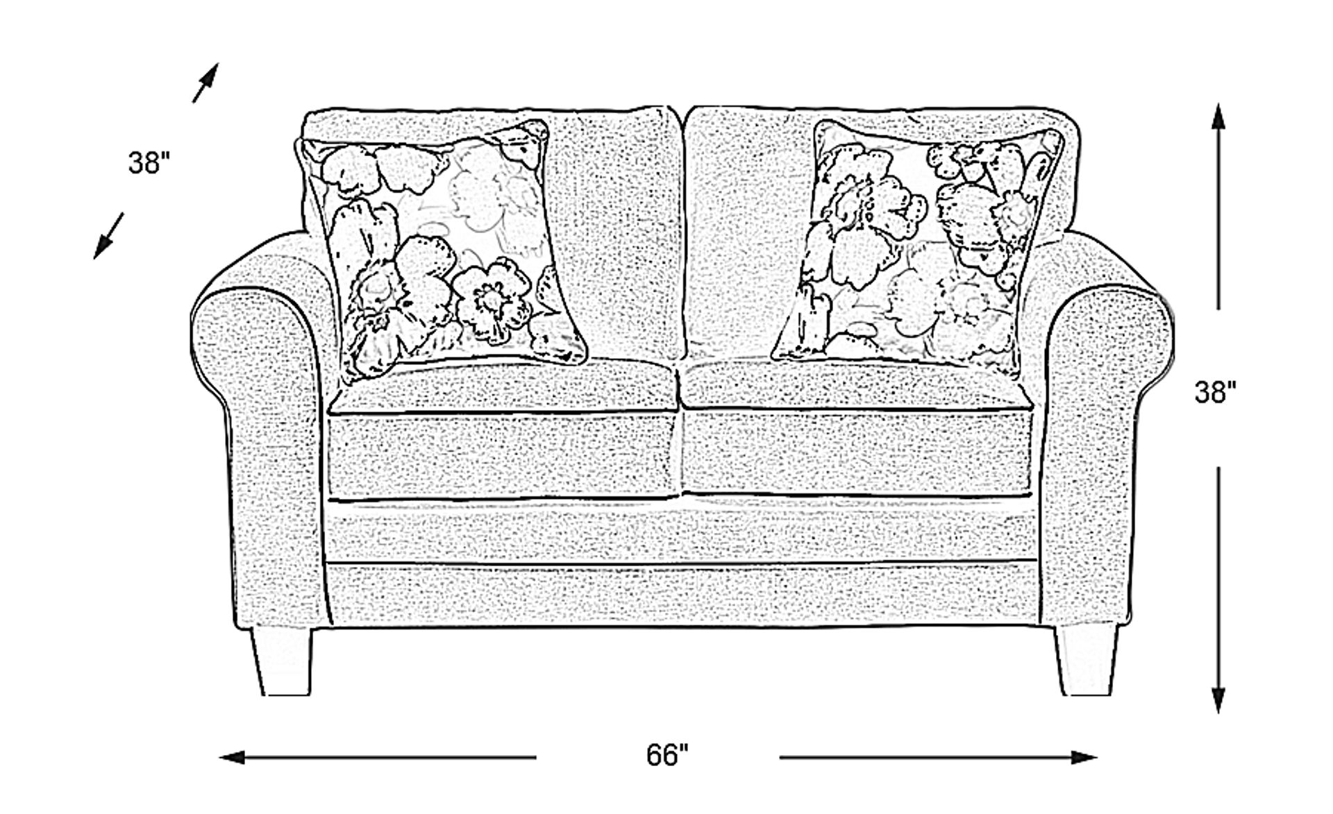 Dimension Image. Please refer to the Dimension Tab on this page for dimension details.