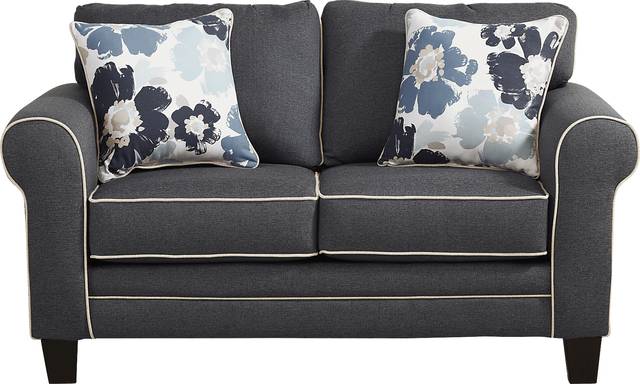 Blossom Fields Blue 8 Pc Living Room - Thumbnail - Image 6