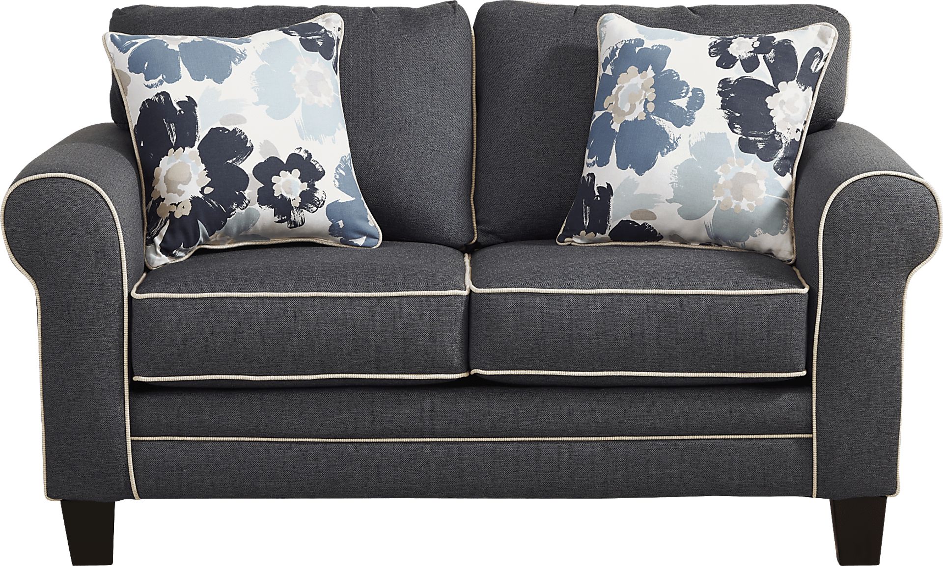 Blossom Fields Blue 8 Pc Living Room - Image 6