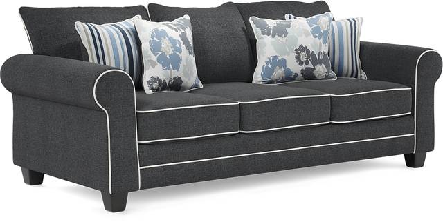 Blossom Fields Blue Sofa - Thumbnail - Image 3