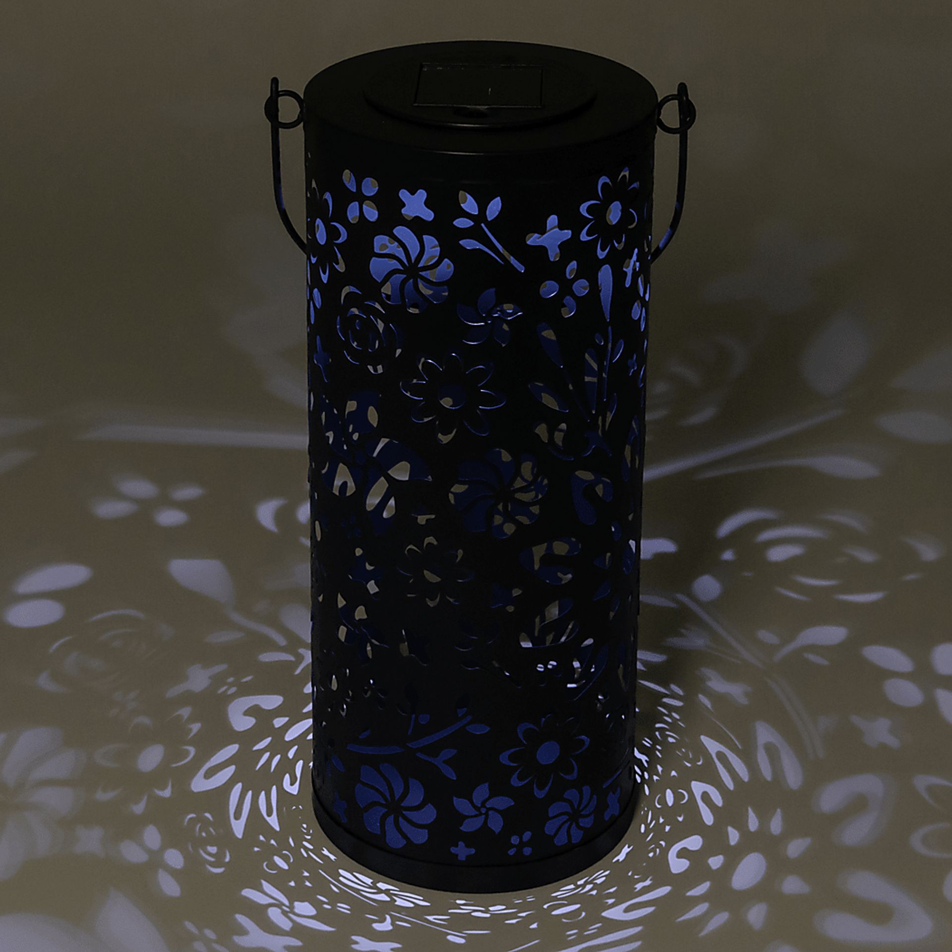 Blossom Hill Midnight Outdoor Solar Lantern - Image 9