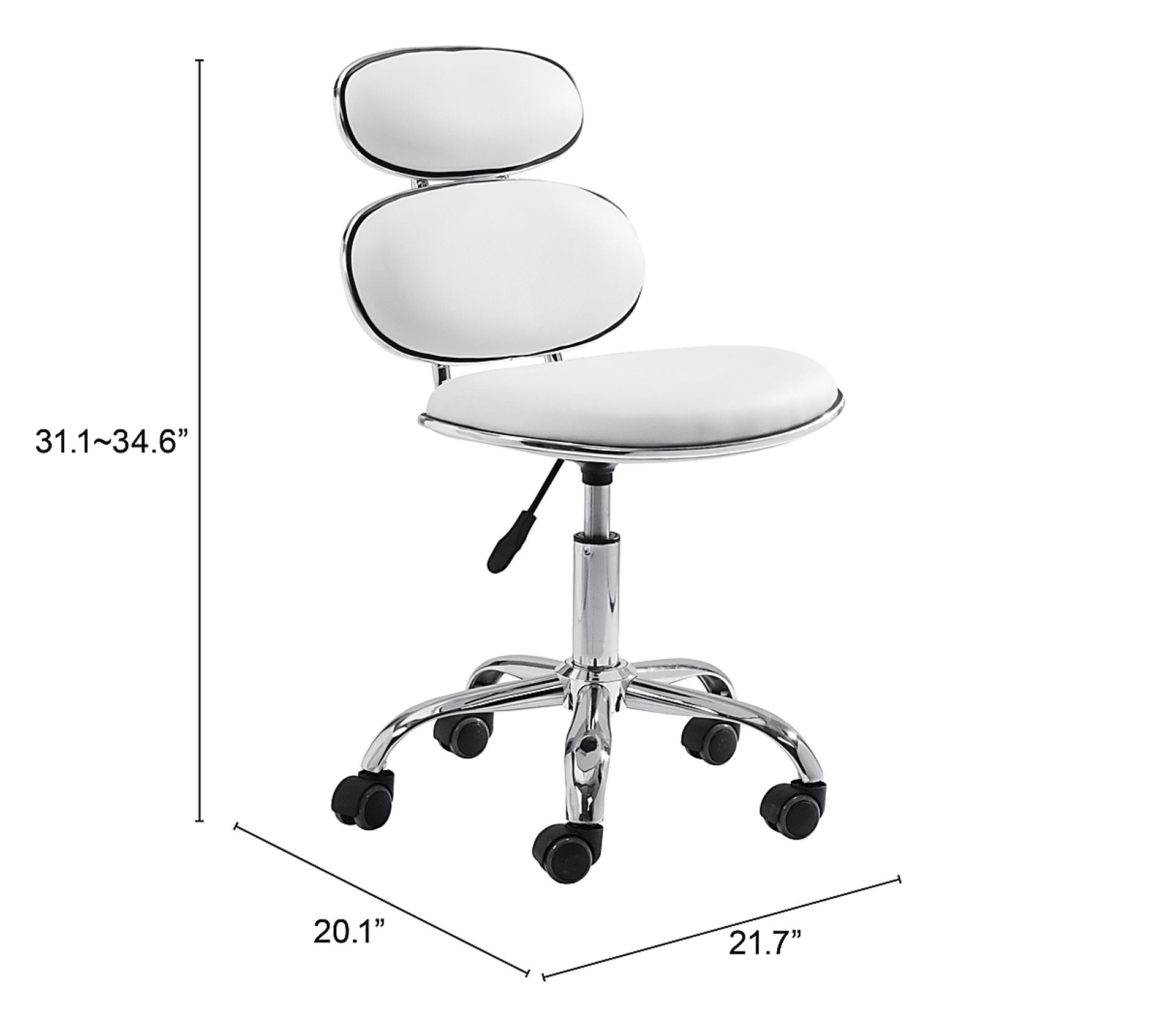 Blossomia White Office Chair - Image 7