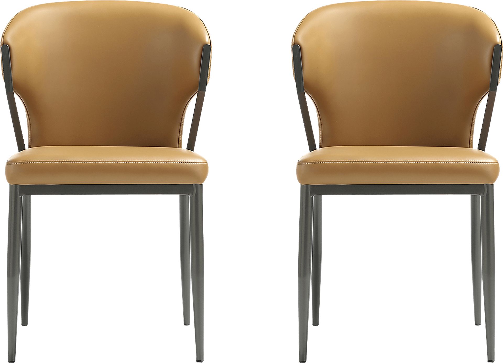 Blossompoint Camel Brown Dining Chair, Set of 2 - Image 1