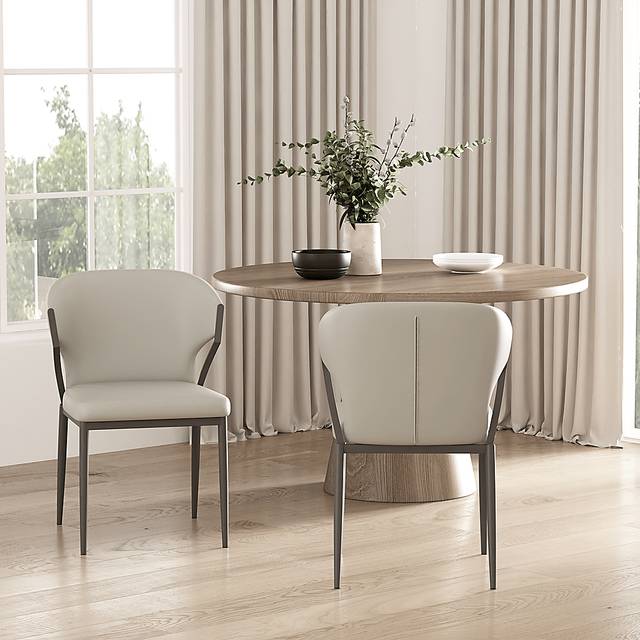Blossompoint Light Gray Dining Chair, Set of 2 - Thumbnail - Image 2