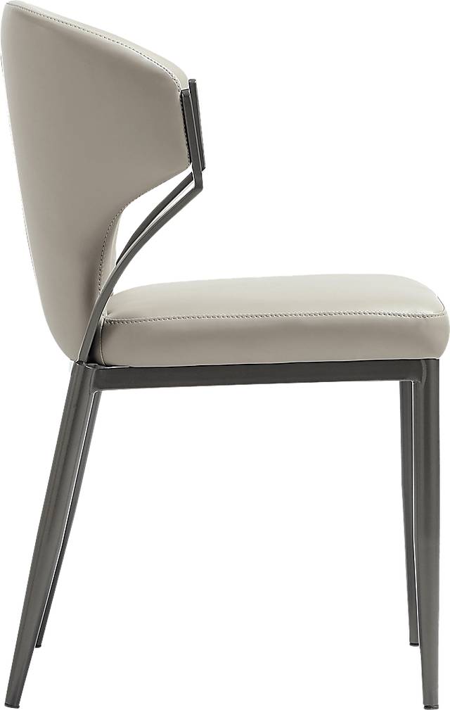 Blossompoint Light Gray Dining Chair, Set of 2 - Thumbnail - Image 3