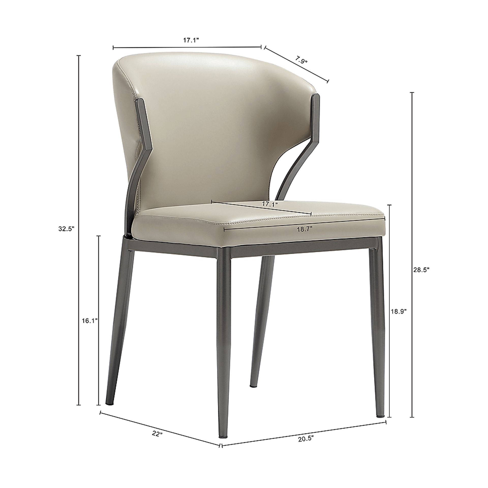 Blossompoint Light Gray Dining Chair, Set of 2 - Image 10
