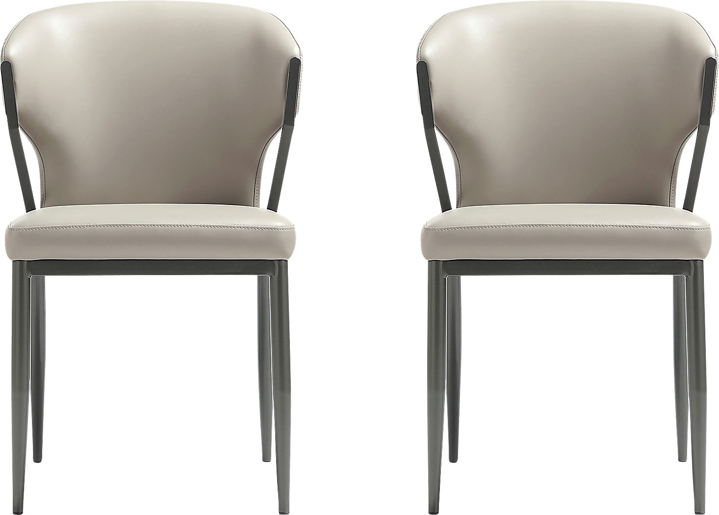 Blossompoint Light Gray Dining Chair, Set of 2