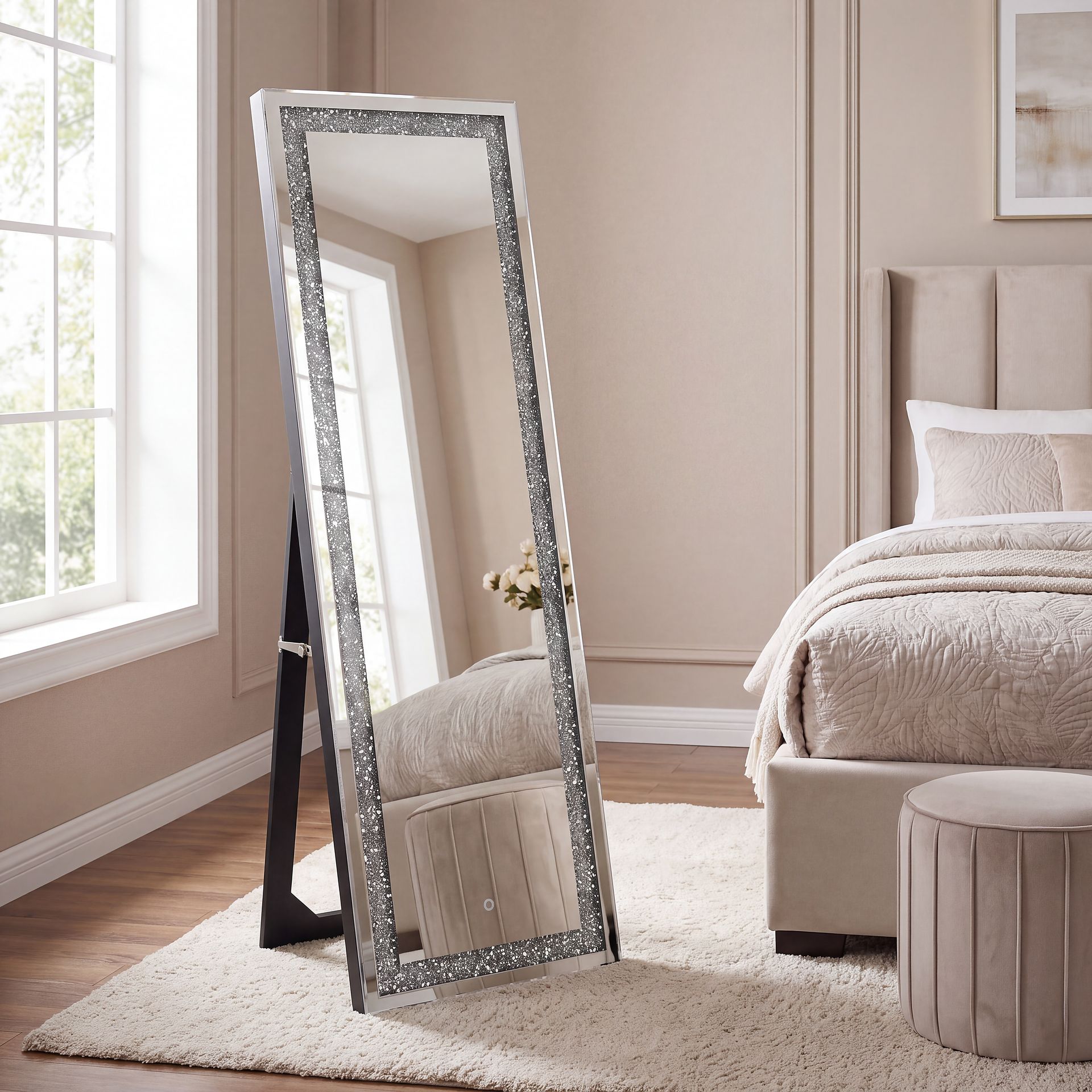 Blossomwood Silver Floor Mirror - Image 3