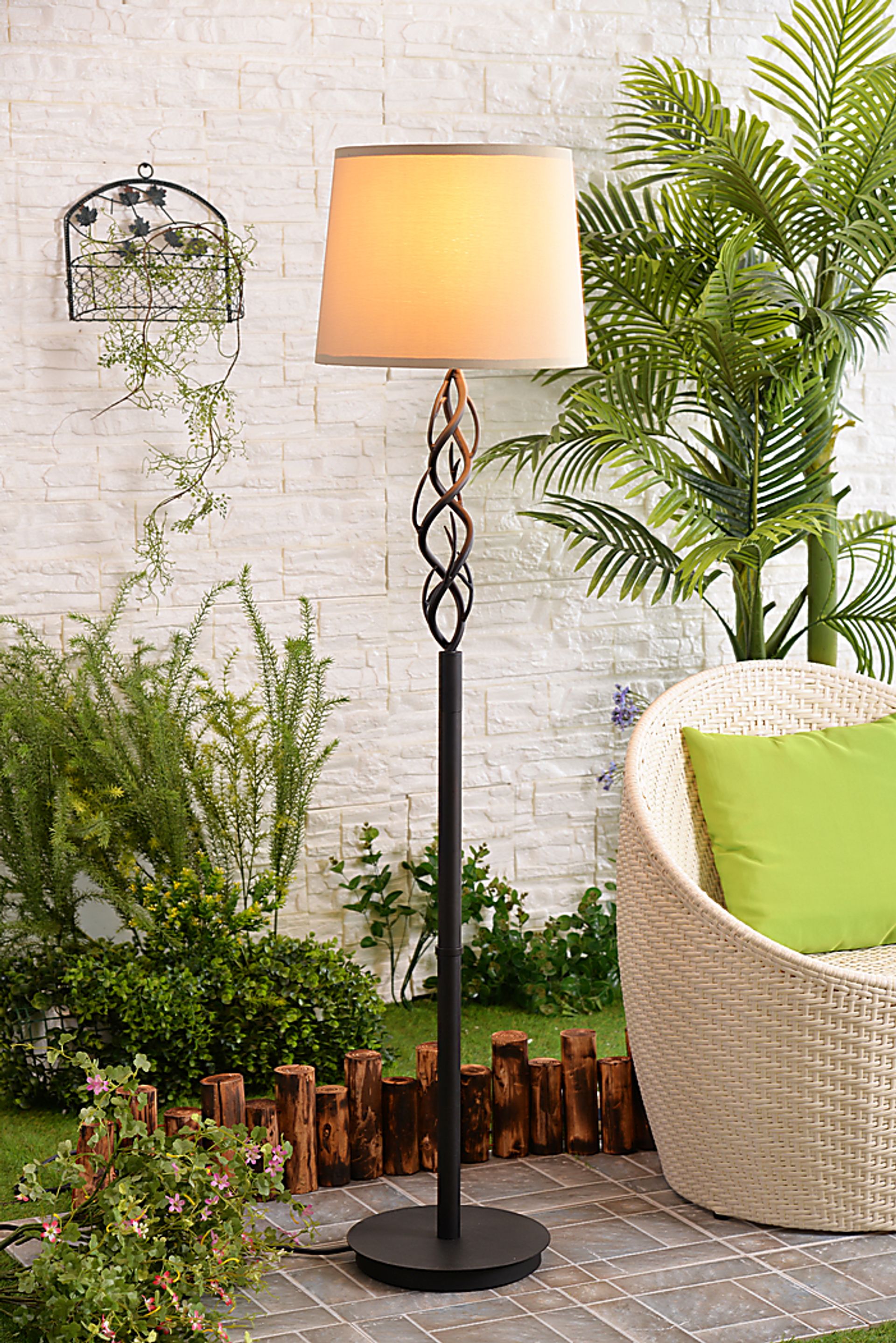Blounts Creek Brown Outdoor Floor Lamp - Image 11