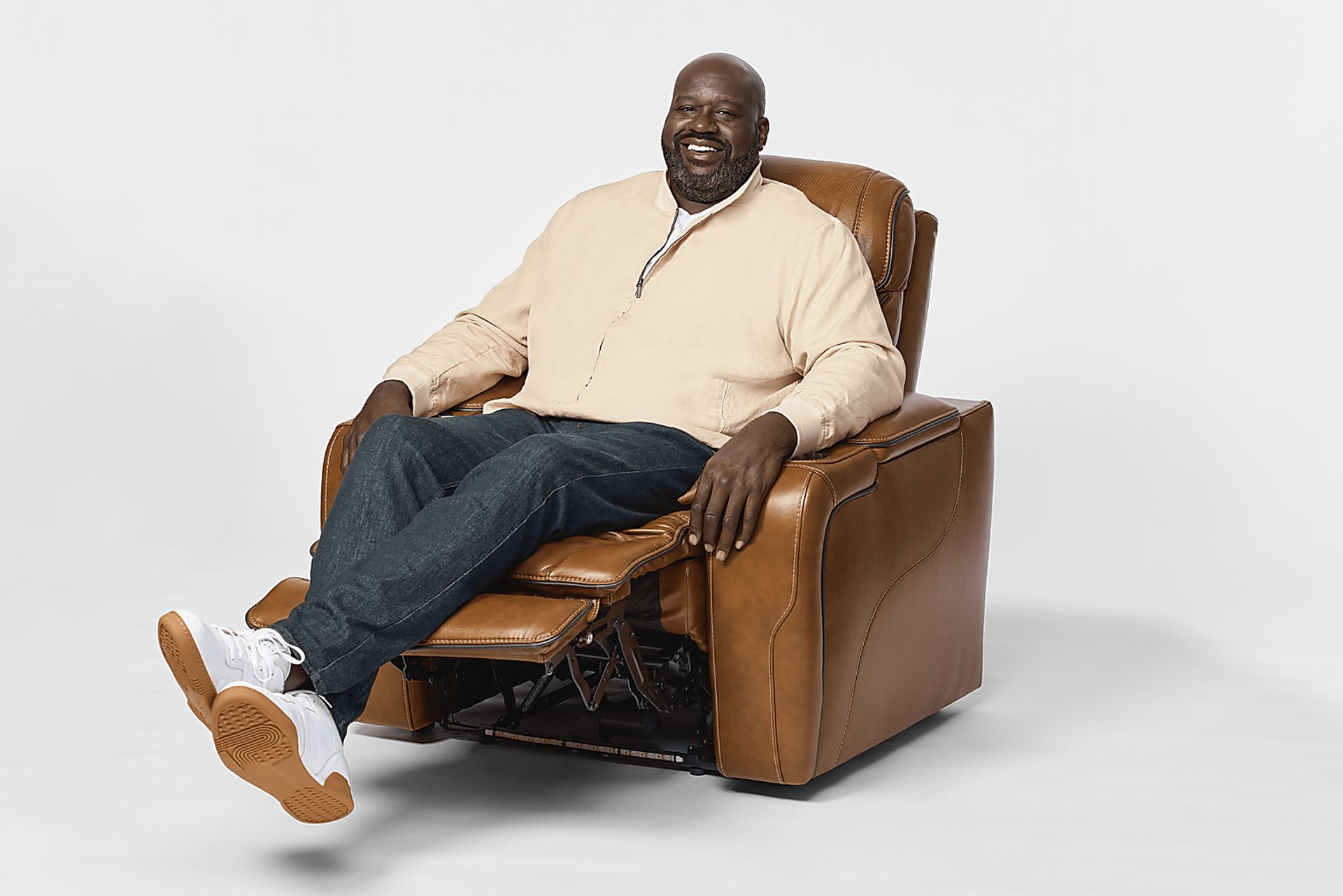 Blue Leather Sound Tech by Shaq Recliner To Go - Image 2