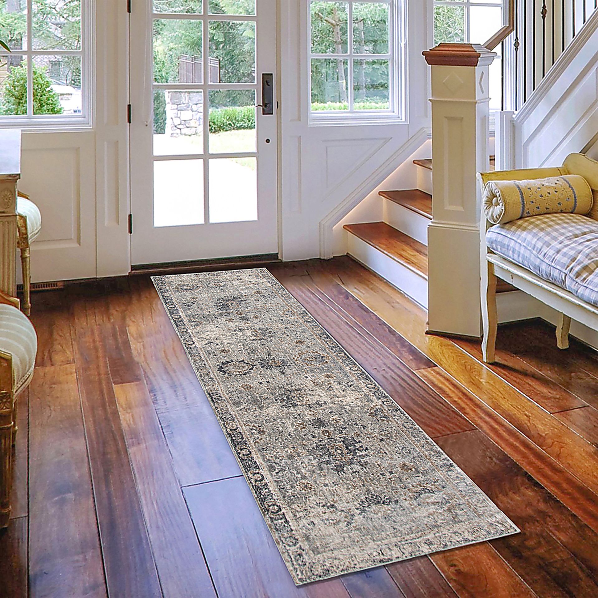 Blueriver Gray 2'6 x 7'10 Runner Rug - Image 2